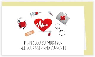 Thank You Card for Nurses, Doctors Hospital, Healthcare, Medical Staff Appreciate Greeting Card