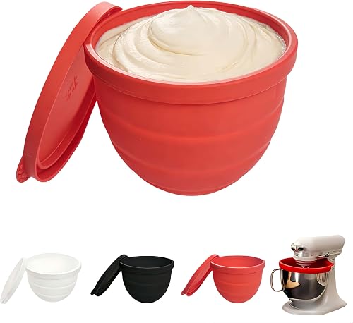 Silicone Liners for Kitchen 5 Qt Tilt-Head Mixer Bowls | Flexible Universal Grip