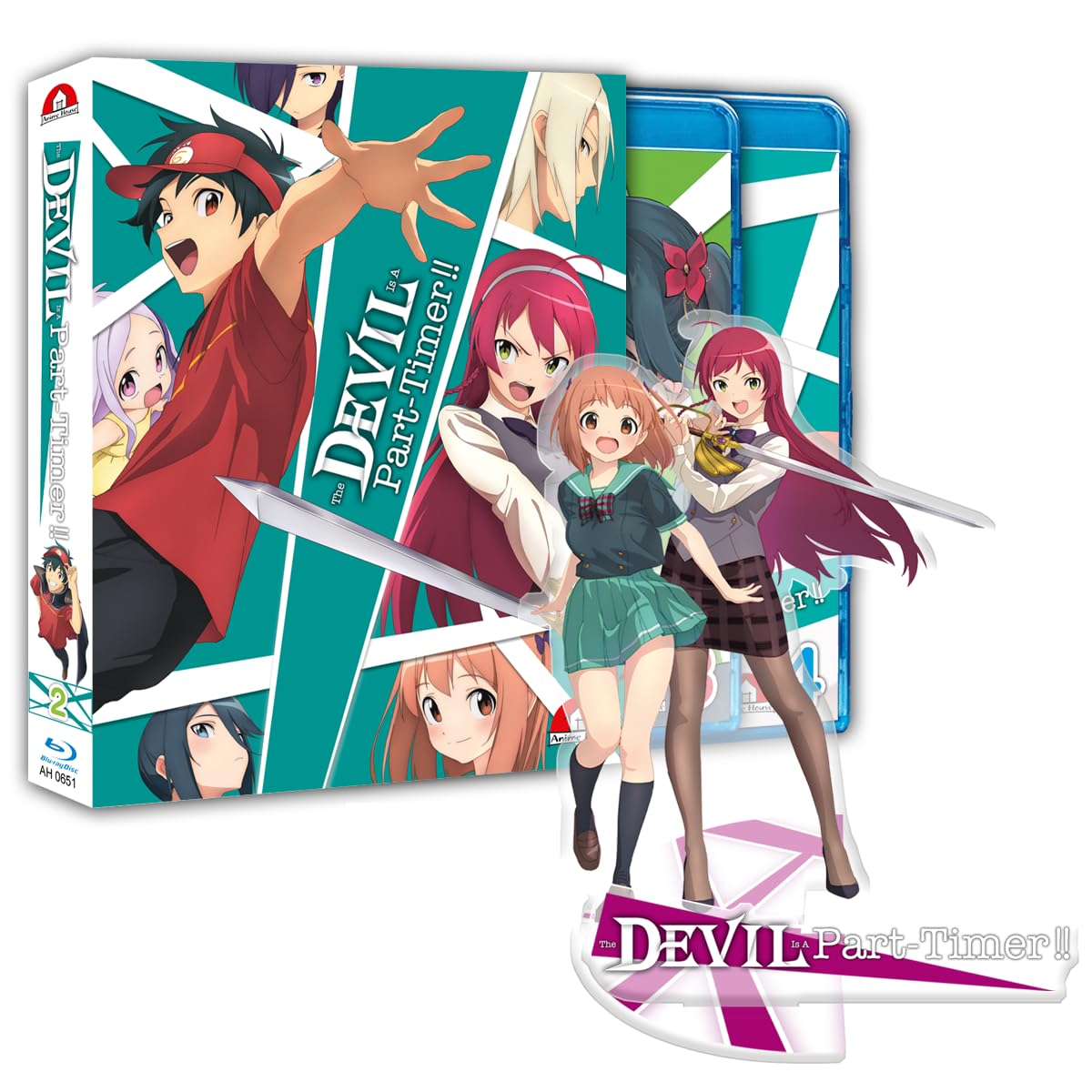 Devil is a Part-Timer Staffel 2 Blu-ray Collector's Edition, Folgen 1-24 + Bonus-Episode, 2 Boxen mit Schuber, Booklets, Wendecover, Acrylaufsteller, 625 Min.