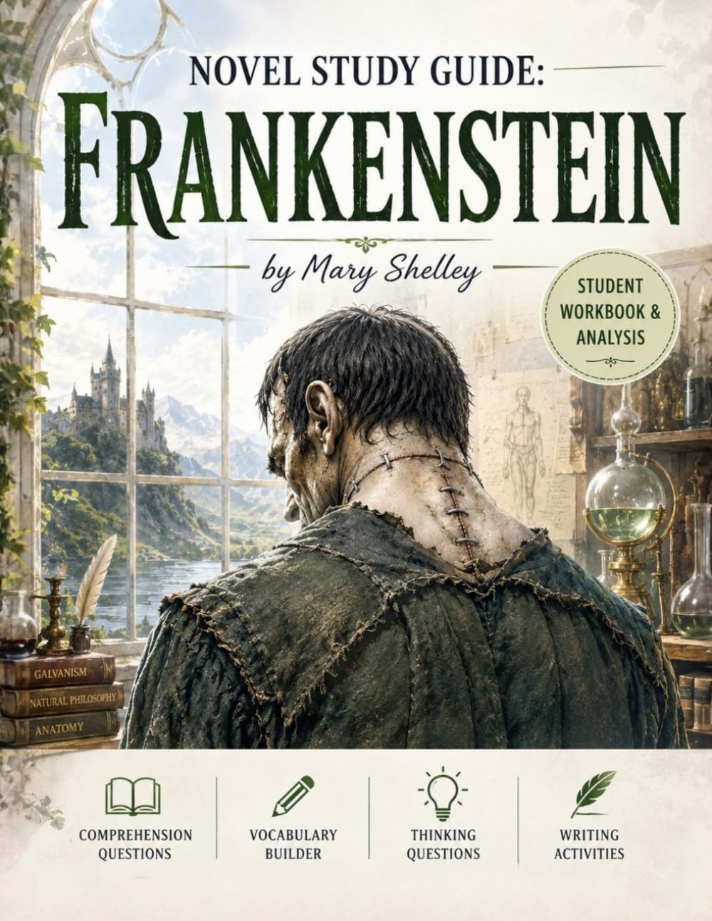Novel Study Guide: Frankenstein: Student Workbook & Analysis