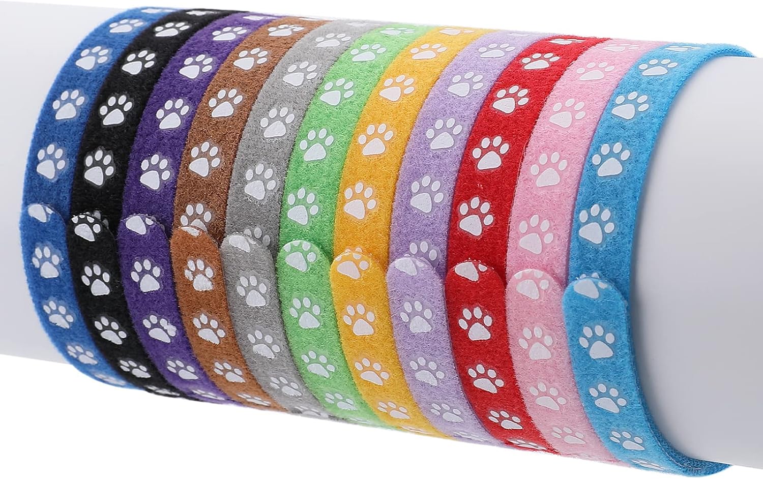 cobee Newborn Puppy Collars, 12 Pcs Whelping Collars for Newborn Puppies Collars for Litter, Adjustable Super Soft Nylon Newborn Dog Identification Bands Puppy ID Collars image 5