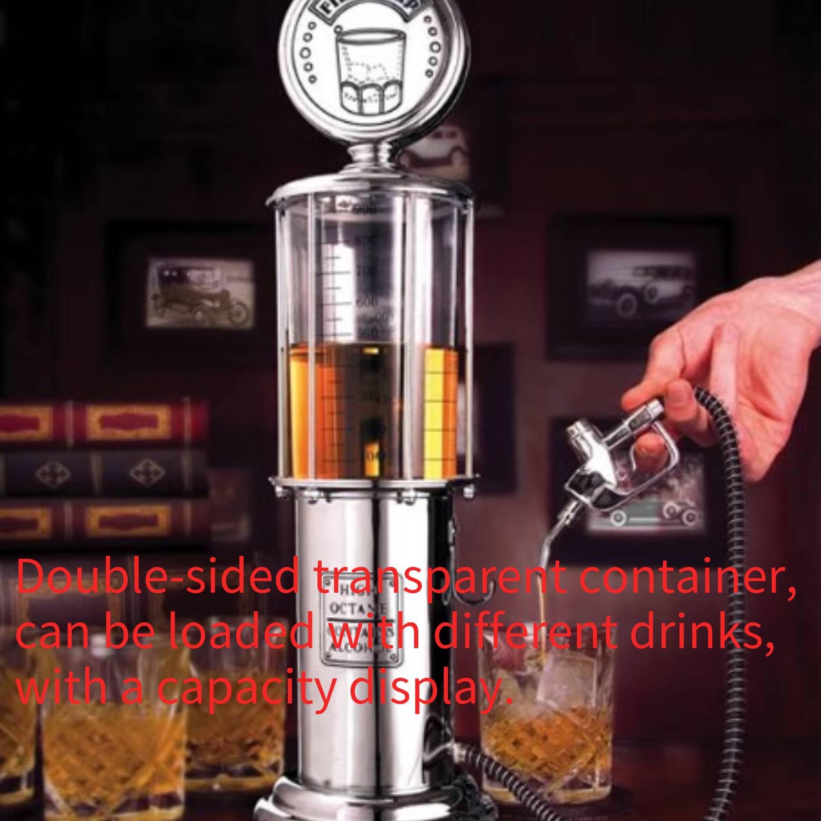 Bar Ausstattung Doppel Pistole Metall Gas Pumpe Zapfpistole Bier Wein Spirituosen Spender Soda Getränk Gießer für Bars Restaurants und Home Entertaining