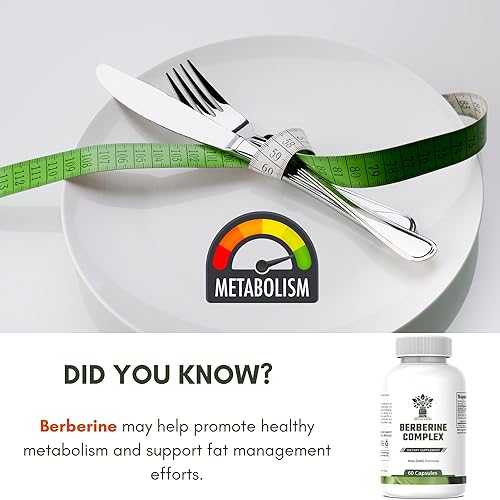 Miniatura 4 de Detox Trees Suplemento de berberina con extracto de melón amargo y extracto de hoja de banaba - 1000 mg de berberina HCL para el sistema