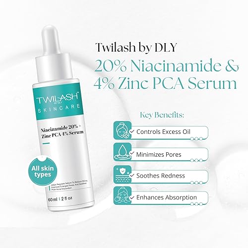 Miniatura 2 de Suero de niacinamida al 20% y zinc PCA 4%, paquete de 2 (2.0 fl oz cada uno), control de aceite, refinamiento de poros y reducción de enrojecimiento