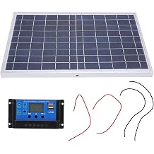 10W 18V Polycrystalline Silicon Solar Panel Solar Panel Controller Kit IP65 Water Resist Charge with 12V 24V Controller Charger Adaptor Kitfor