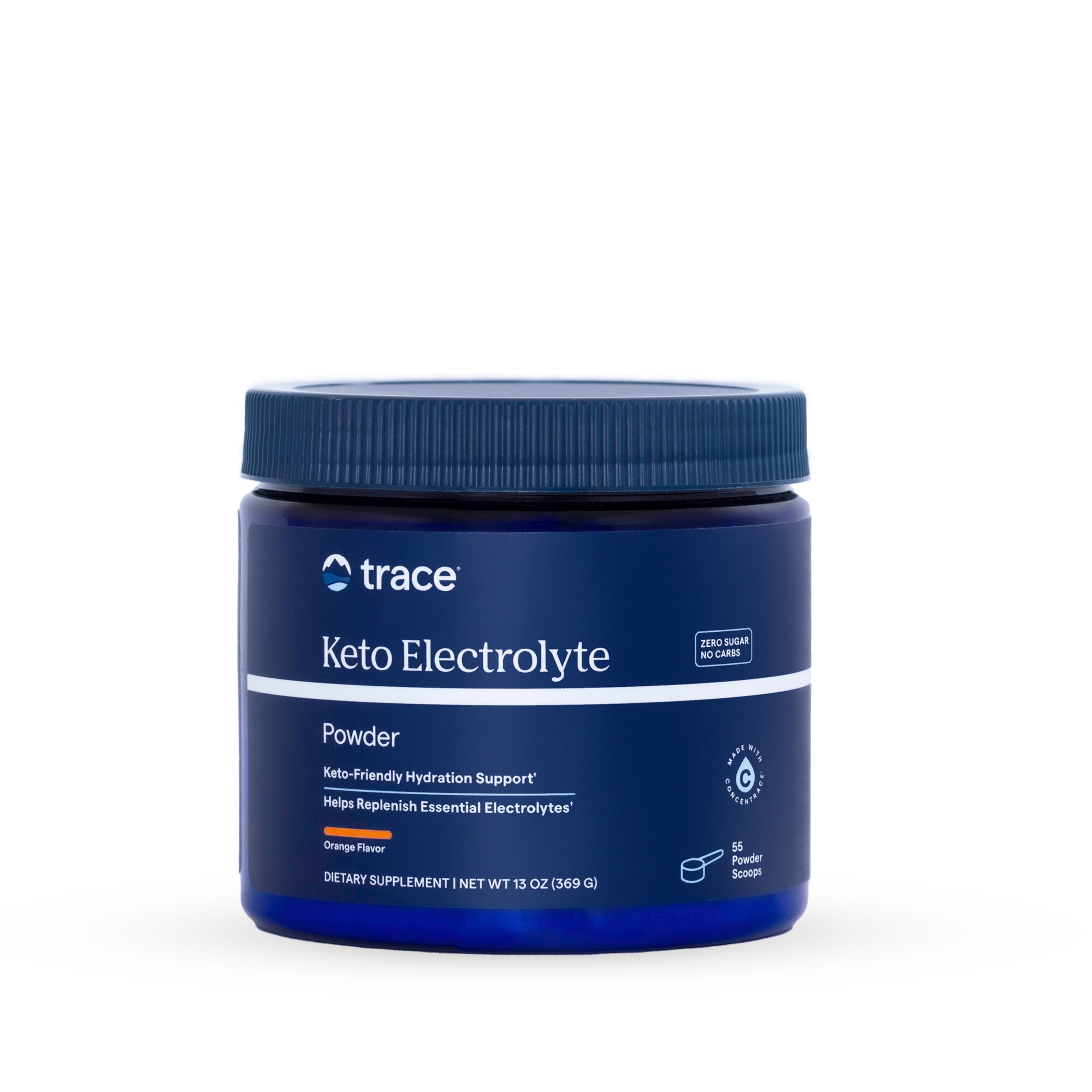 Trace Minerals Hydro Pak Keto Electrolyte, Orange, 55 Servings