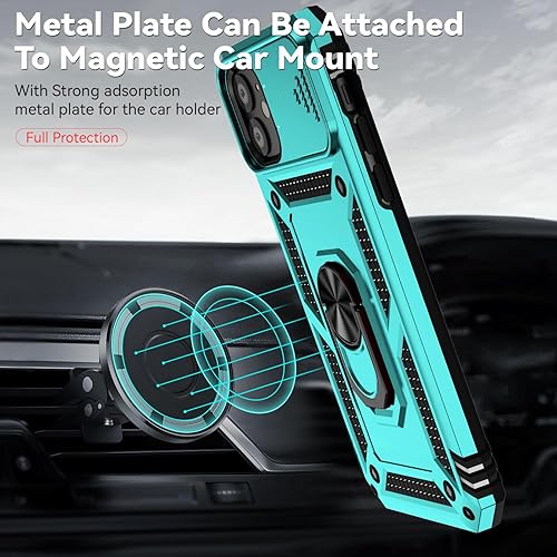 Miniatura 3 de Funda para iPhone 11 con cubierta para lente de cámara, protector de pantalla HD, doble capa protección contra caídas de grado militar de 15 pies