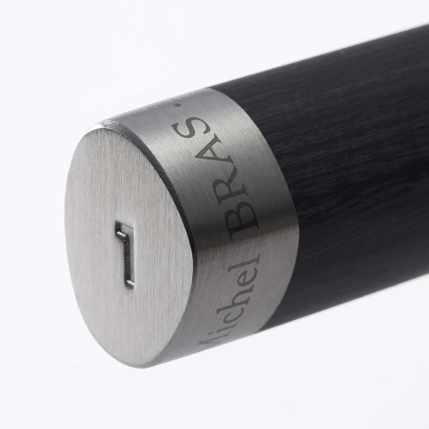 Michel BRAS No. 1 Paring Knife, 3” Handcrafted Vegetable and Fruit Knife, 3 Layer Stainless Steel Blade, Black Pakkawood Handle, Small Kitchen Tool for Peeling and Cutting