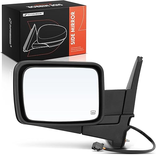 A-Premium Espejo eléctrico para puerta del lado del conductor, compatible con Jeep Commander 2006, 2007, 2008, 2009, 2010, espejo retrovisor