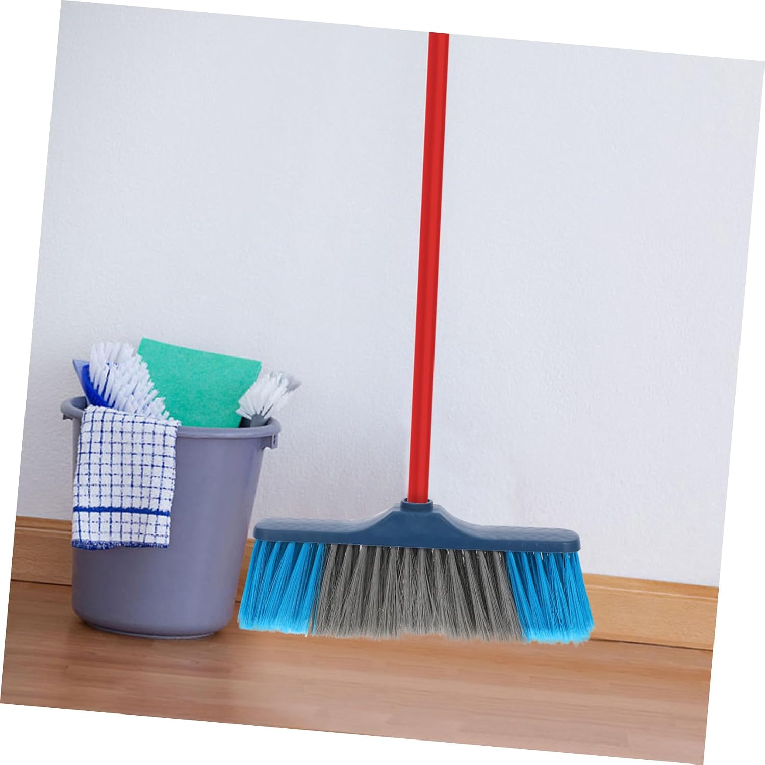 Soft Bristle Broom Head Replacement for Household Cleaning Durable and Versatile Sweeper Head for Kitchen and Floor Easy to Attach