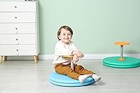 Vista 4 de Spinner-X - Juguete sensorial giratorio sentado para sentarse y girar, tamaño más grande y material duradero para niños a partir de 3 años (azul)