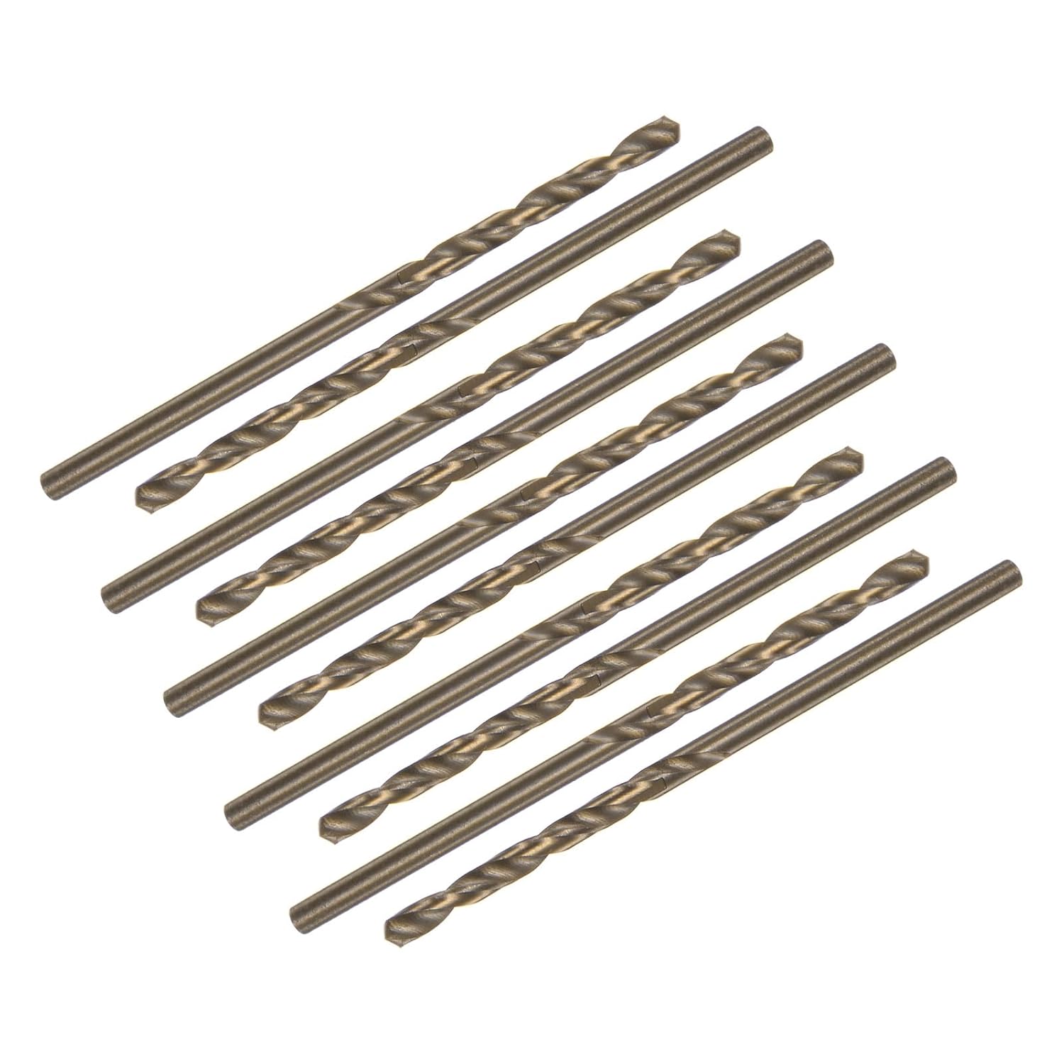uxcell 10pcs 2.2mm Dia Split Point High-Speed Steel Cobalt Metric Twist Drill Bit
