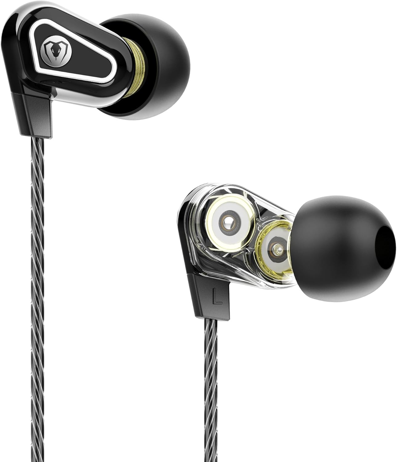 BlueFire Dual Driver Earphones 3.5mm Noise Isolation Wired