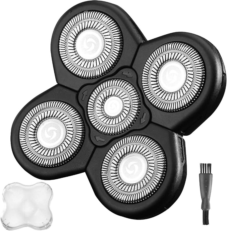 Cabeça de reposição WAHFOX com 5 lâminas para barbeador elétrico, preta