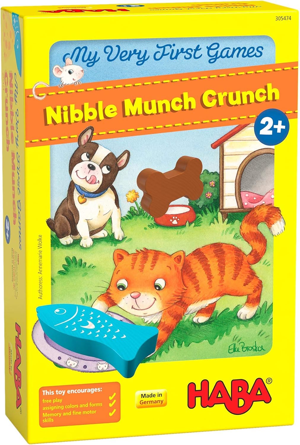 HABA 305474 My Very First Games - Nibble Munch Crunch, ages 2 + (Made in Germany), Multicolor, Small