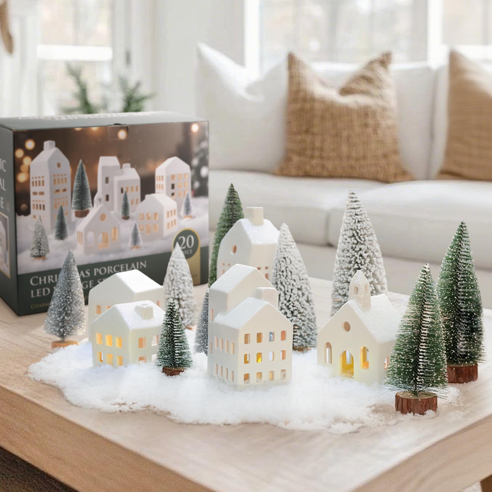 Amazon.com: Zesua Christmas Decorations Indoor - Christmas Village