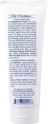 Miniatura 2 de Chris Christensen Colestral Chalk Helper - Crema acondicionadora para perros, barbas, mejillas y pecho, acicalar como un profesional, restaura la