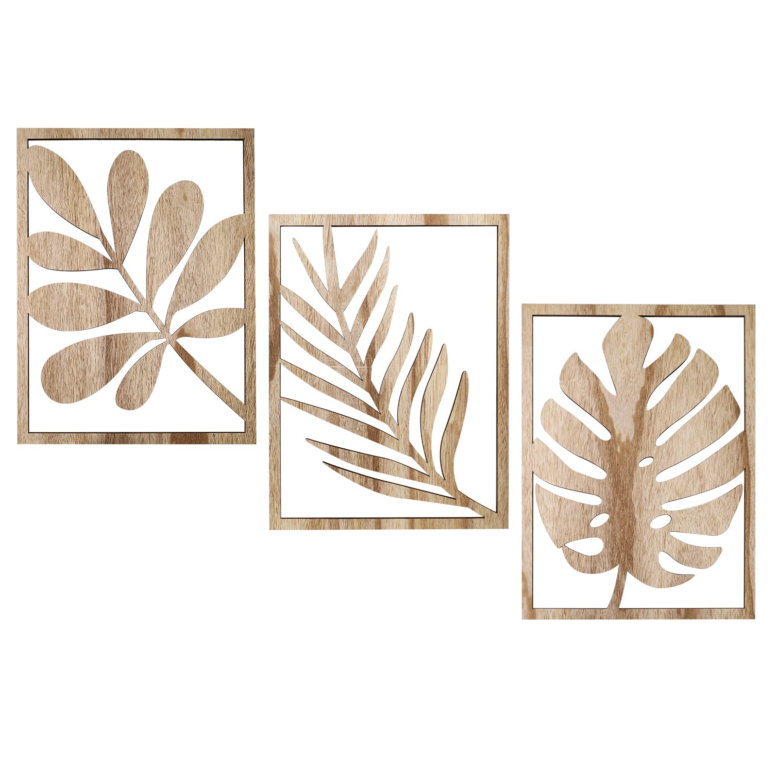 3pcs Wooden Wall Art, Mountains Decor Single Line Minimalist Decor Mountain Wall Art, Abstract Mountain Line Wood Wall Decors Hanging for Living Room Bedroom Bathroom Home Decors (Khaki, Style 2)
