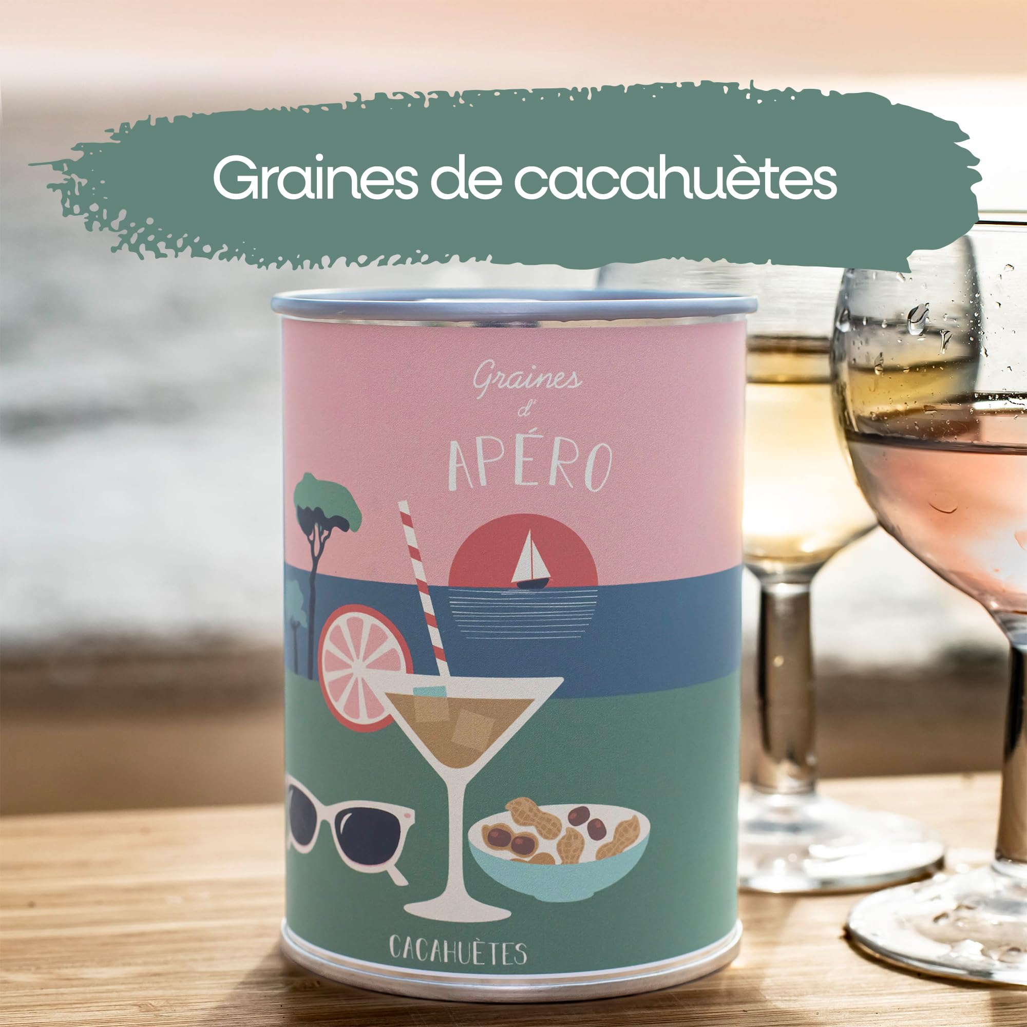 Mauvaises Graines© - Kit de Graines de Cacahuètes à Semer - Idée Cadeau Original Femme Homme Amis Famille Anniversaire Collegue Fêtes - Ultra Simple à Utiliser - 100% Fabriqué en France - 3