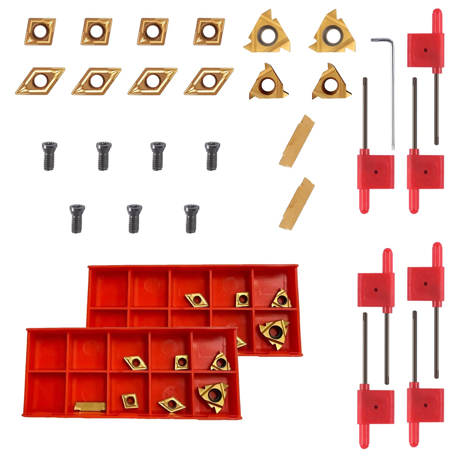1/2" 12mm Indexable Lathe Turning Tool 14Pcs Kit for Turning — Amazon image 13