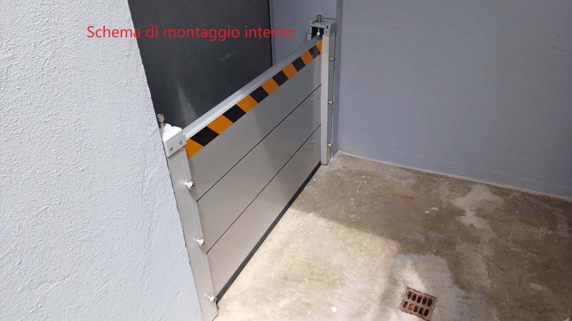 Alluminio Paratie antiallagamento, Paratia antiallagamento, Barriera antiallagamento, Barriere antiallagamento come alternativa ai sacchi di sabbia,Tenuta e durata elevate (100 * 60)