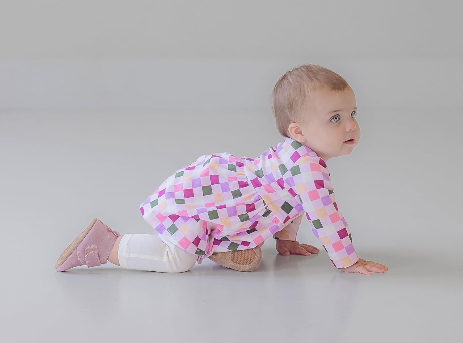 Zutano ベビーガールズオーガニックコットン、長袖ドレス