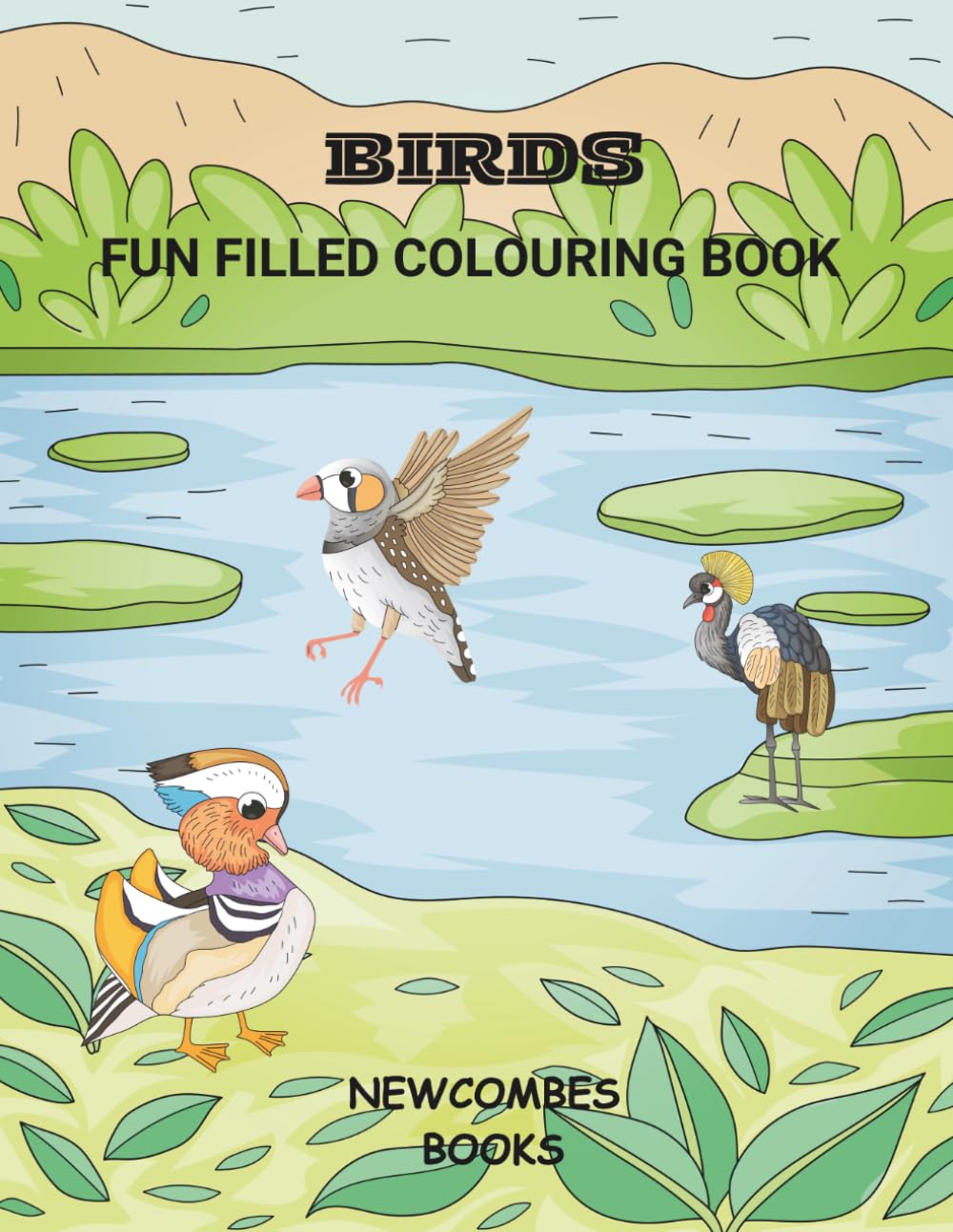 Birds: Fun filled colouring book