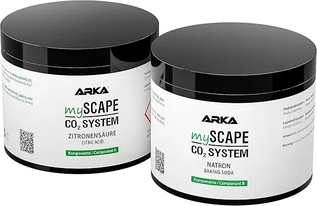 Recarga CO2 Acuario ARKA mySCAPE-CO2 – Ácido Cítrico + Bicarbonato – 2×400 g