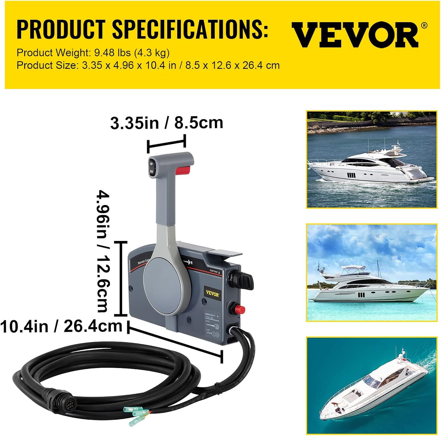 Best Cyber Deals 🔥 Mophorn Outboard Remote Control Box Side Mount Outboard Motor Fits for 703 Yamaha Outboards Push Throttle 10 Pin Cable 19.6 Feet Harness OEM 703-48205-16-00 40% Off Discount Mophorn Outboard Remote Control Box Side Mount Outboard Motor Fits for 703 Yamaha Outboards Push Throttle 10 Pin Cable 19.6 Feet Harness OEM 703-48205-16-00