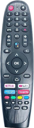 EC32V2HA EC40V2FA - Control remoto de repuesto compatible con Caixun Android TV remoto para BLAUPUNKT TV, para control remoto de TV SANSUI, para