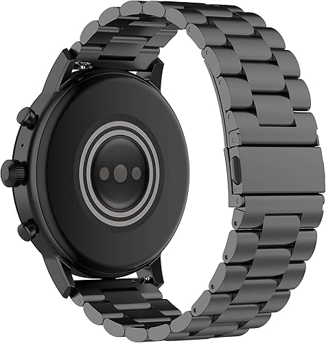 Miniatura 2 de Correa de metal compatible con Fossil Gen 5 CarlyleJuliannaGarrett HR Band de repuesto de 0.866in de acero inoxidable para relojes Fossil Gen 5E