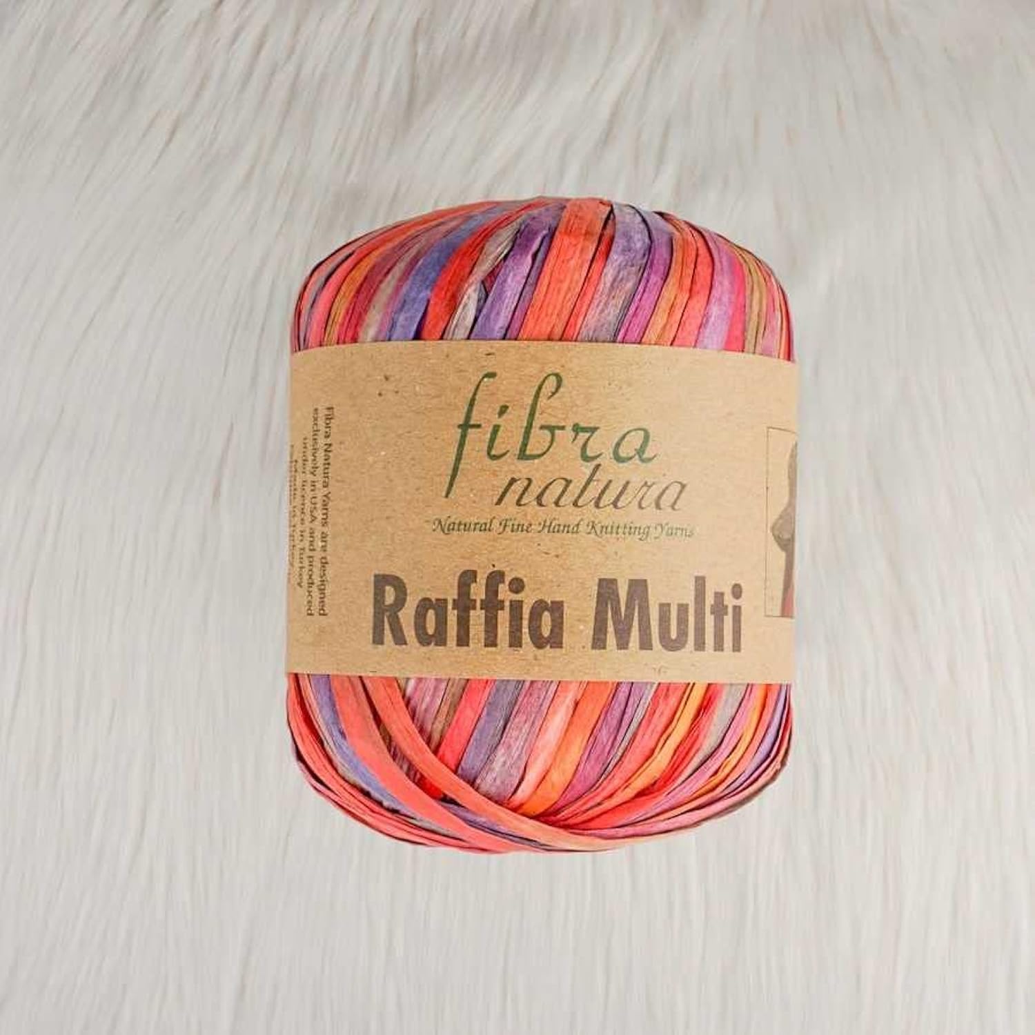 Fibra Natura Raffia Yarn - 100% Rayon Paper Cord | Natural Macrame & Basket Making Material