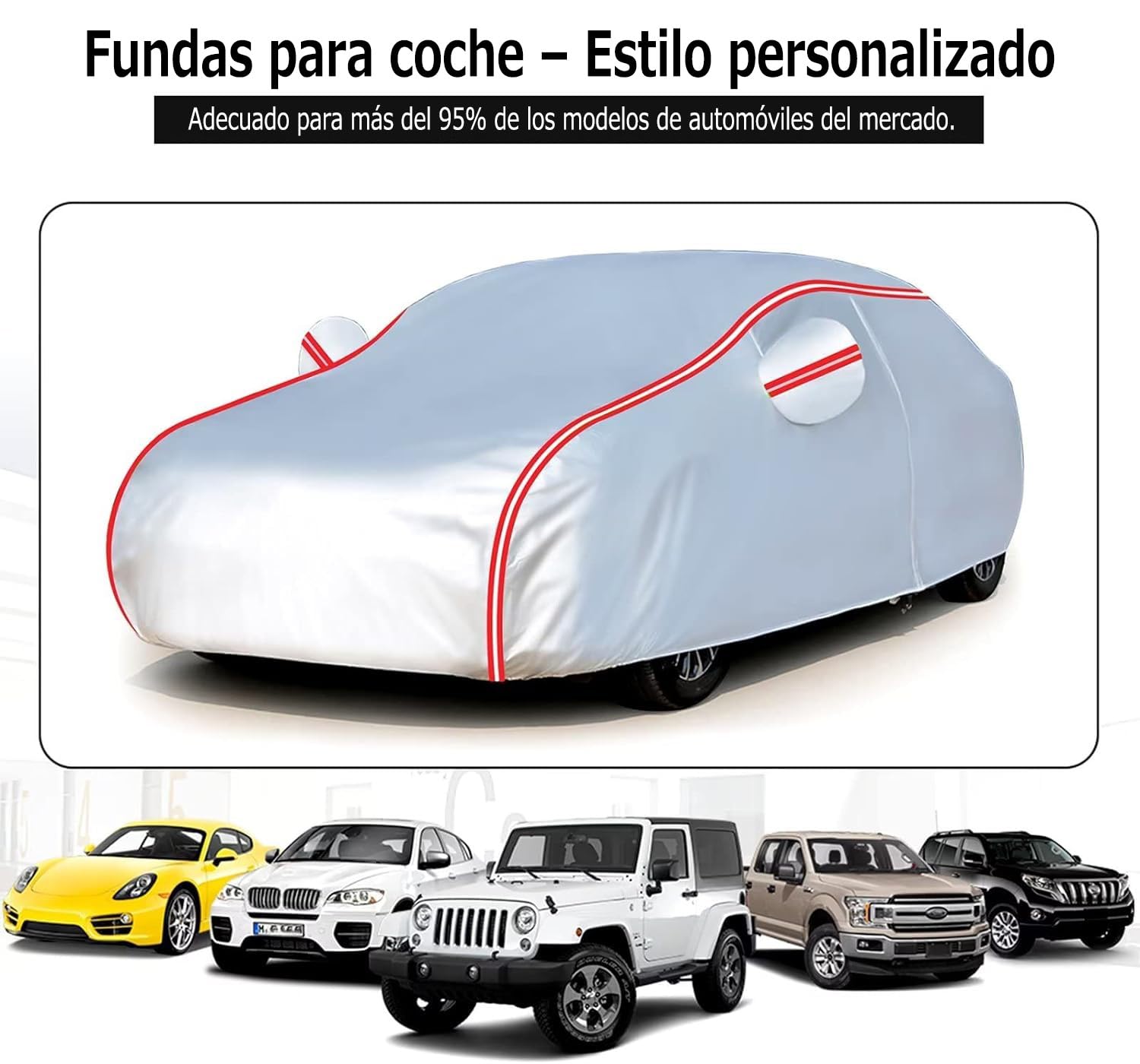 Bâche Voiture pour Siège Ibiza(405,9x178x142,9cm),Matériau respectueux de l'environnement,résistant à la Pluie et à la Neige,Anti-vieillissement