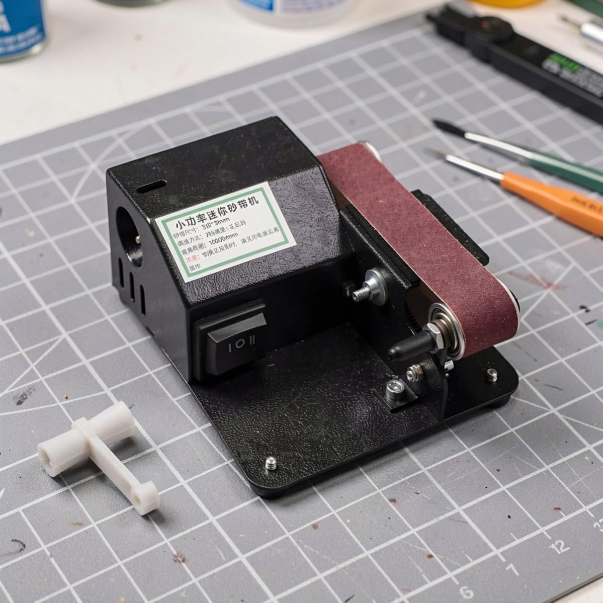 Mini Electric Belt Sander Tool for Home Workshop Grinding Polishing