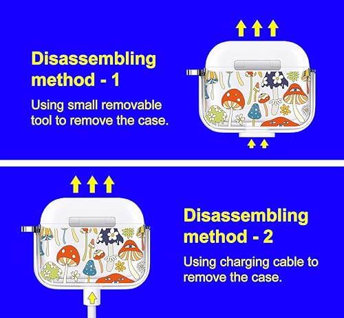 Miniatura 320 de MOSNOVO Funda protectora transparente para AirPods Pro 3, con anillo de metal duro de lujo de doble capa a prueba de golpes, diseñado para AirPods