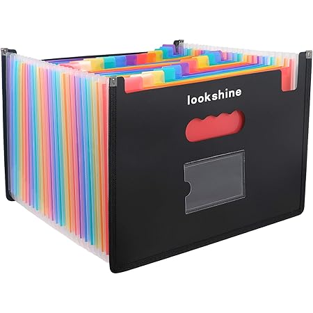 Amazon ドキュメントスタンドa4 25ポケットファイルボックス 書類ケース 収納ボックス 整理 自立型 カラー ドキュメントファイル 文房具 オフィス用品