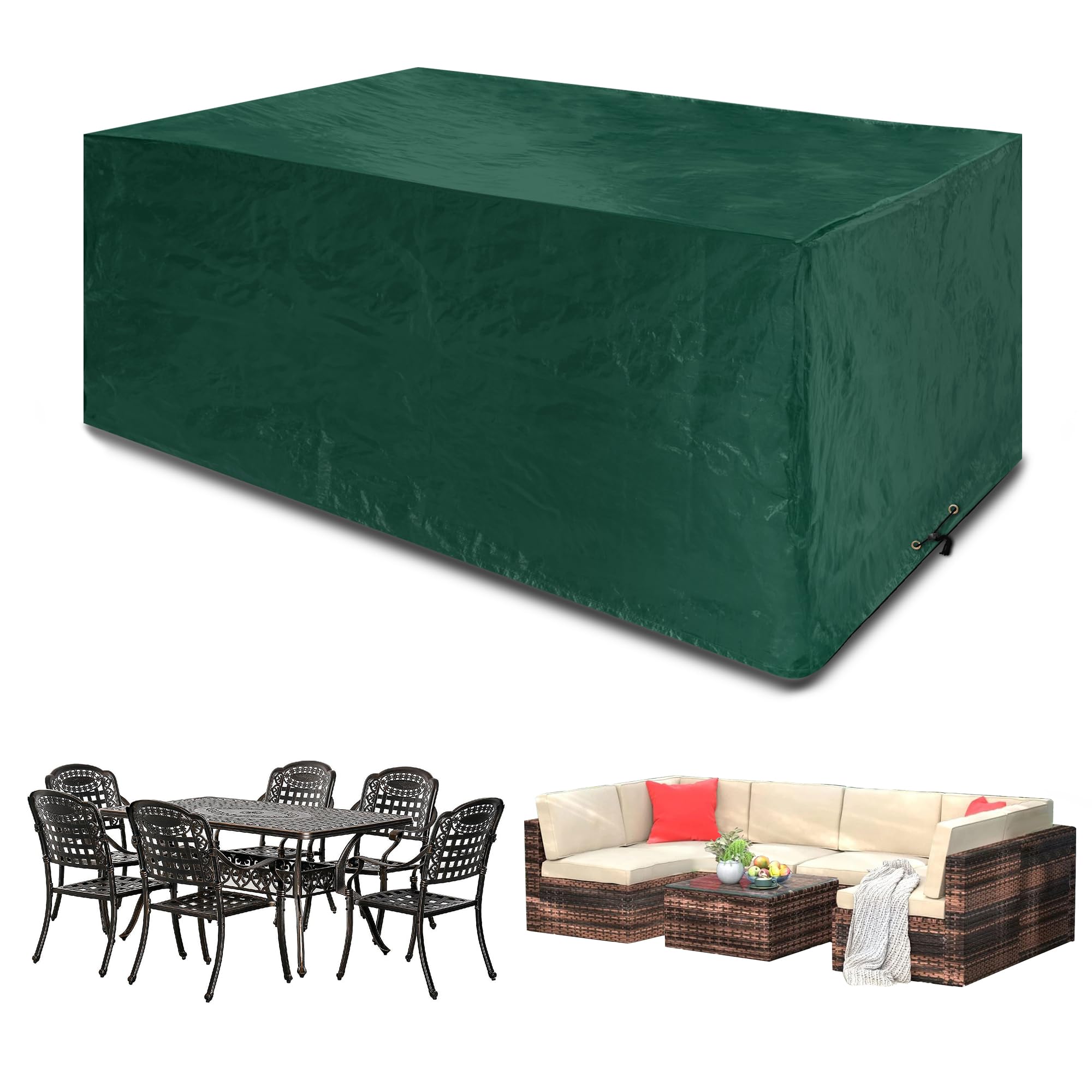 Funshot Garden Furniture Covers Waterproof, 270x180x90cm, Outdoor Furniture Cover