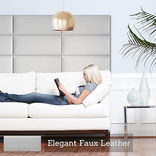 Miniatura 7 de Go Headboards Cabecera tapizada extraíble para montar en la pared, paneles de cama flotantes intercambiables ajustables insonorizados de diseño,