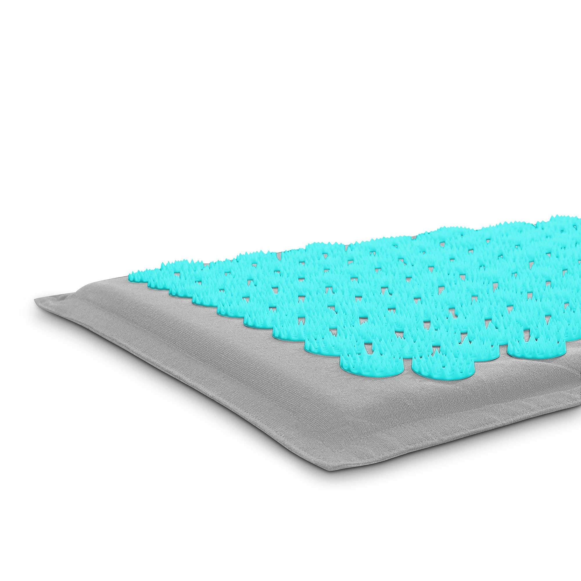 Hypermotion Tapis Agopressione ECO, Tappetino Champ de Fleurs 3-in-1 in Lino, Fibra di Cocco e Grano Saraceno - Allevia Mal di Schiena, Collo e Tensioni Muscolari - 7 182 Punti di Pressione