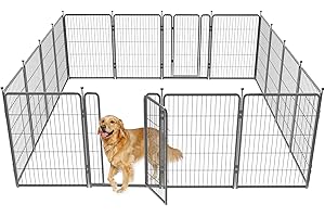 FXW Rolick Dog Playpen, 16-Panel Dog Fence for Indoor/Outdoor Use