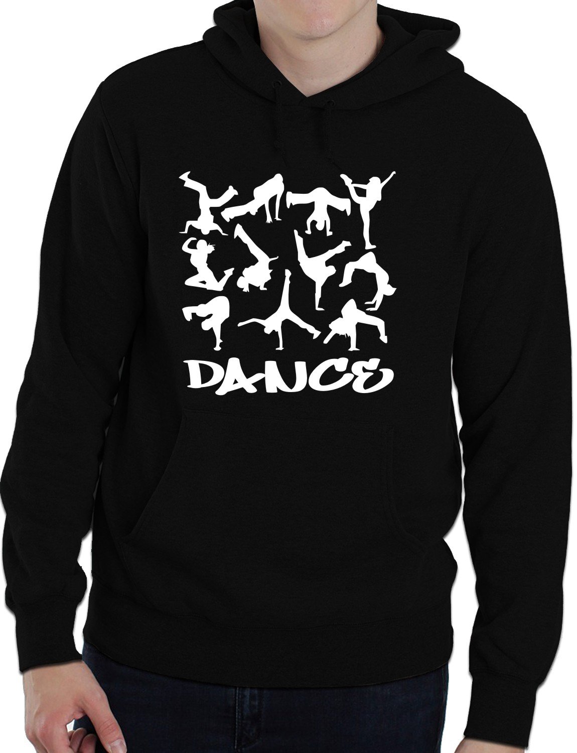 Print4U Dance Street Dance Adult Ladies Mens Hoodie Birthday Gift Idea Large Black