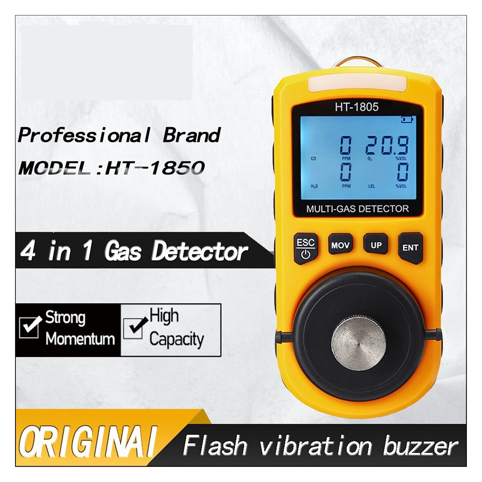 Misuratori della qualità dell'aria, Rilevatore di gas 4 in 1 Co h₂s o₂ Lel Monitor Digital Palmare Tossico Monossido di monossido di monossido di idrogeno Solfuro di qualità del tester di qualità de-l