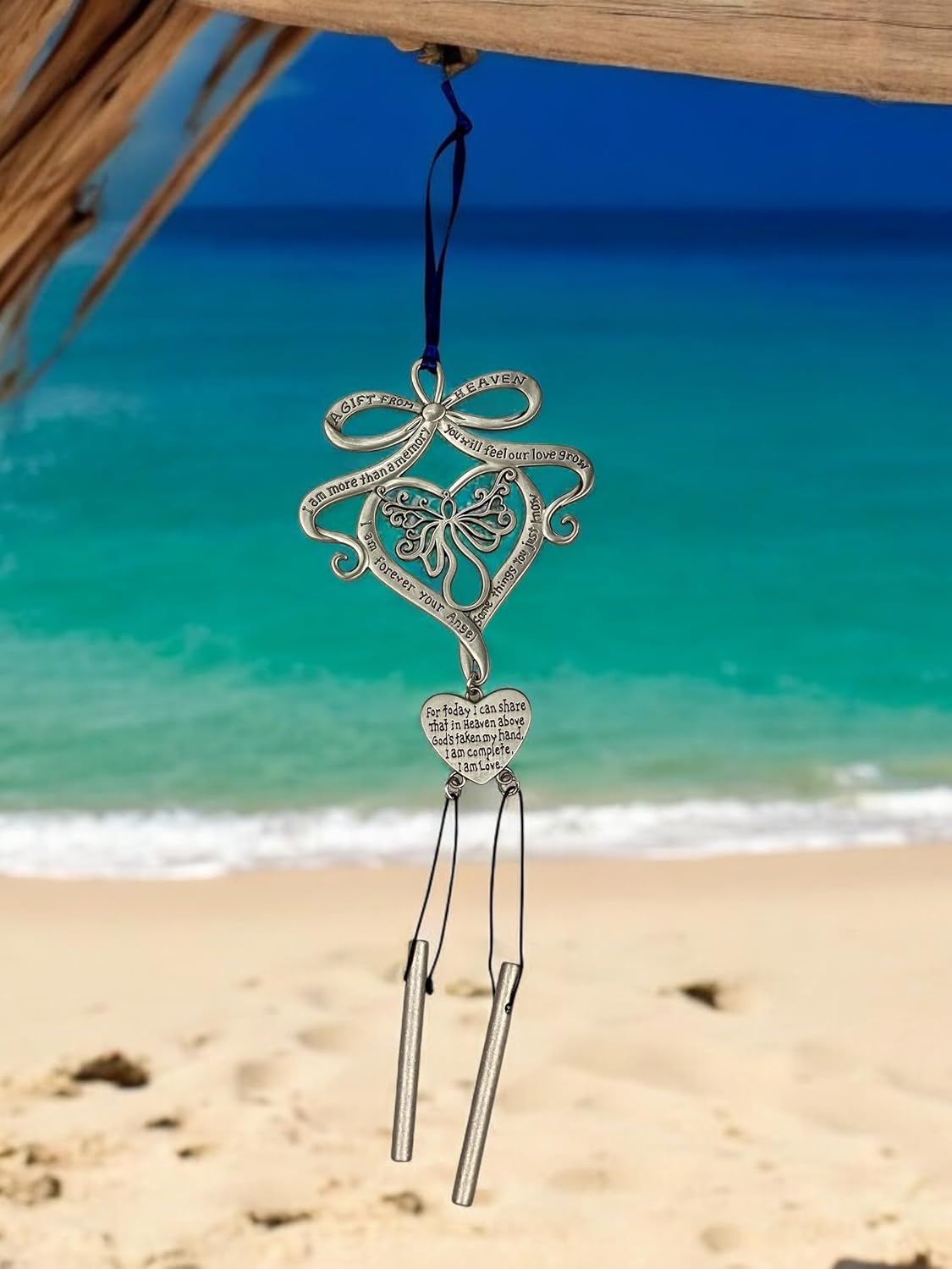 A Gift from Heaven Windchime Reminds us of a Loved One Passed- Every Breeze Reminds us of Spouses,Parents, Children, Pets Who Have Passed & This Chime is Their Way of Hugging Us from Beyond 8X 2 x 5