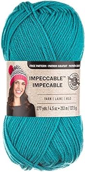 Loops & Threads Impeccable Yarn 4.5 oz. One Ball - Aqua