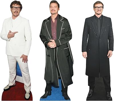 Star Cutouts CS1194 Pedro Pascal 3 Shelf Top Cardboard Cutouts 32cm, Movie Theme, Birthday & Fan Display