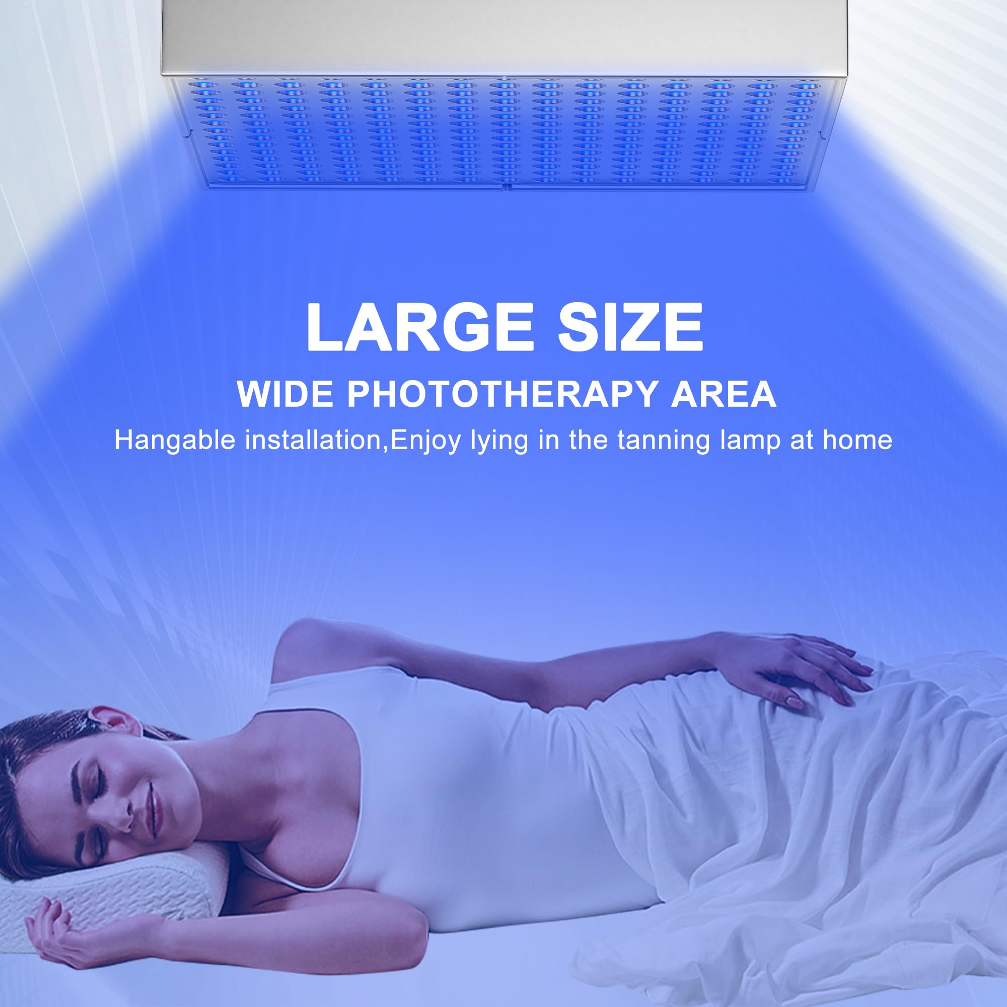 Lámpara de bronceado Solarium para el hogar, lámpara de bronceado portátil con 225 LED, soporte ajustable, bronceador facial plegable para el hogar, luz bronceadora de piel para cara y cuerpo