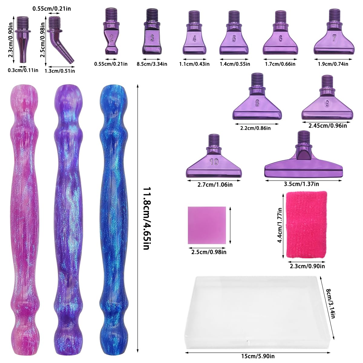 SENHAI 24 Pcs New Diamond Art Pens Kits - Image 3