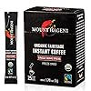 Mount Hagen 25 Count Single Serve Instant Coffee Packets | Organic Medium Roast Arabica Beans | Eco-friendly, Fair-Trade [25 sticks/1.76oz/50g]