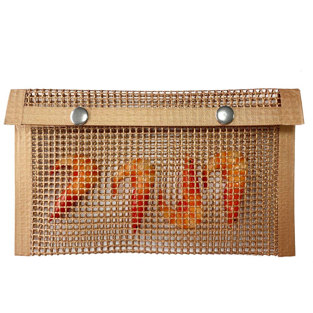 Ulalaza Non-Stick BBQ Grill Mesh Bag High Temperature Resistance Reusable and Easy to Clean Fish Grilling Pouch