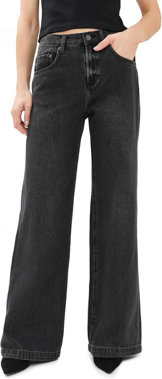 Pistola Women's Jadyn Low Slung Palazzo Jeans